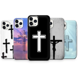 Jesus Religious Phone Case Christian Cover for iPhone 16, 15, 14, 13, 12, Samsung S24Ultra, S23FE, S22, A15, Pixel 9Pro XL, 8Pro, 7A, 6A