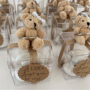 Teddy Bear,Baby Shower Favors,Gender Reveal,Personalized Gifts,Welcoming Favor,Baby Shower Candy Boxes,Baptism Centerpieces,Thank You Favors