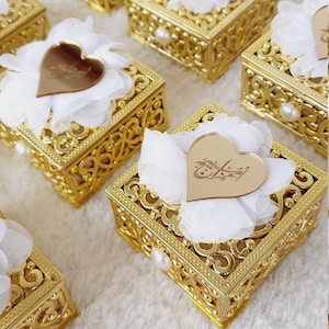 Personalized Wedding Candy Box,İslamic Favors,Ameen Favors,Muslim Wedding Favors for Guests,Custom Boxes,Islamic Engagement Favors box