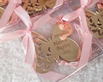 Butterfly Personalized Magnet Favors, Baby Shower, Wedding Gifts