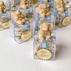 Teddy Bear Birthday Party Favor,Unique 1st Birthday Tasbeeh Box,İslamic Baby Shower Party,Custom Aqiqah Favors,Muslim Rosary Gifts,