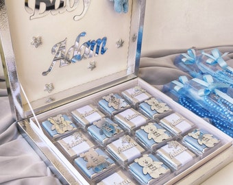 Teddy Bear Party Favors,Welcome Baby Gifts,Baby Showers Favors Box,Teddy Bear Chocolate Box,Thank You Candy,Baptism Favors,Baby Boy Favors