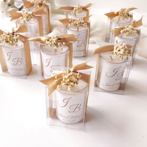 Personalized Wedding Candle Favors In Glass Gifts,Unique Engagement Candle Favors,Baptism Favors for Guests,BridalShower Custom Candle Favor