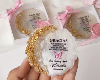 Personalized Quinceañera Magnet Favors, Butterfly Party Gifts