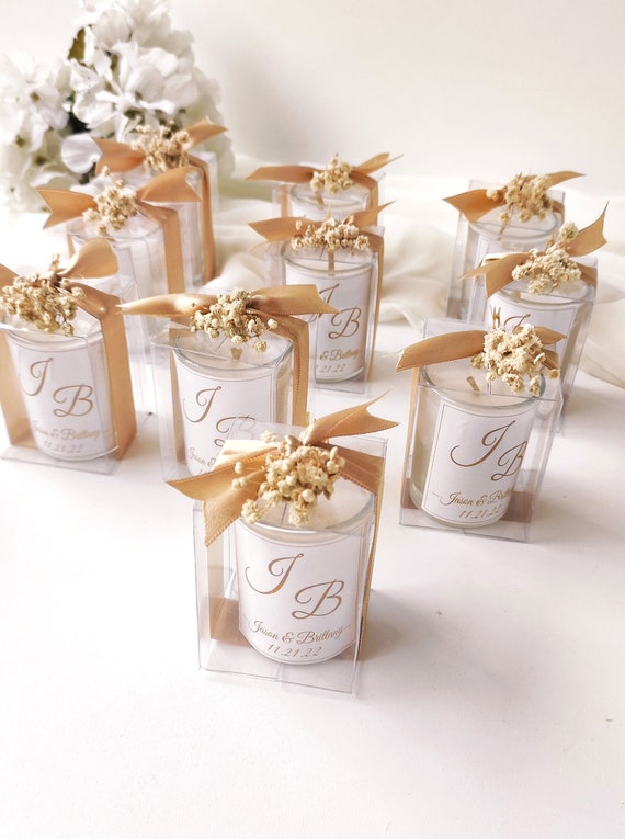 Personalized candle wedding favors 60 photos - Astyledwedding.com