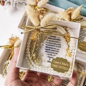 Aimant Ayatul Kursi personnalisé, faveurs Tasbih, cadeau musulman