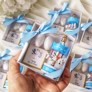 Bomboniere personalizzate per baby shower, bomboniere con caramelle per battesimo, bomboniere con giostra per neonati, bomboniere per neonati maschi, bomboniere con confetti, bomboniere di benvenuto