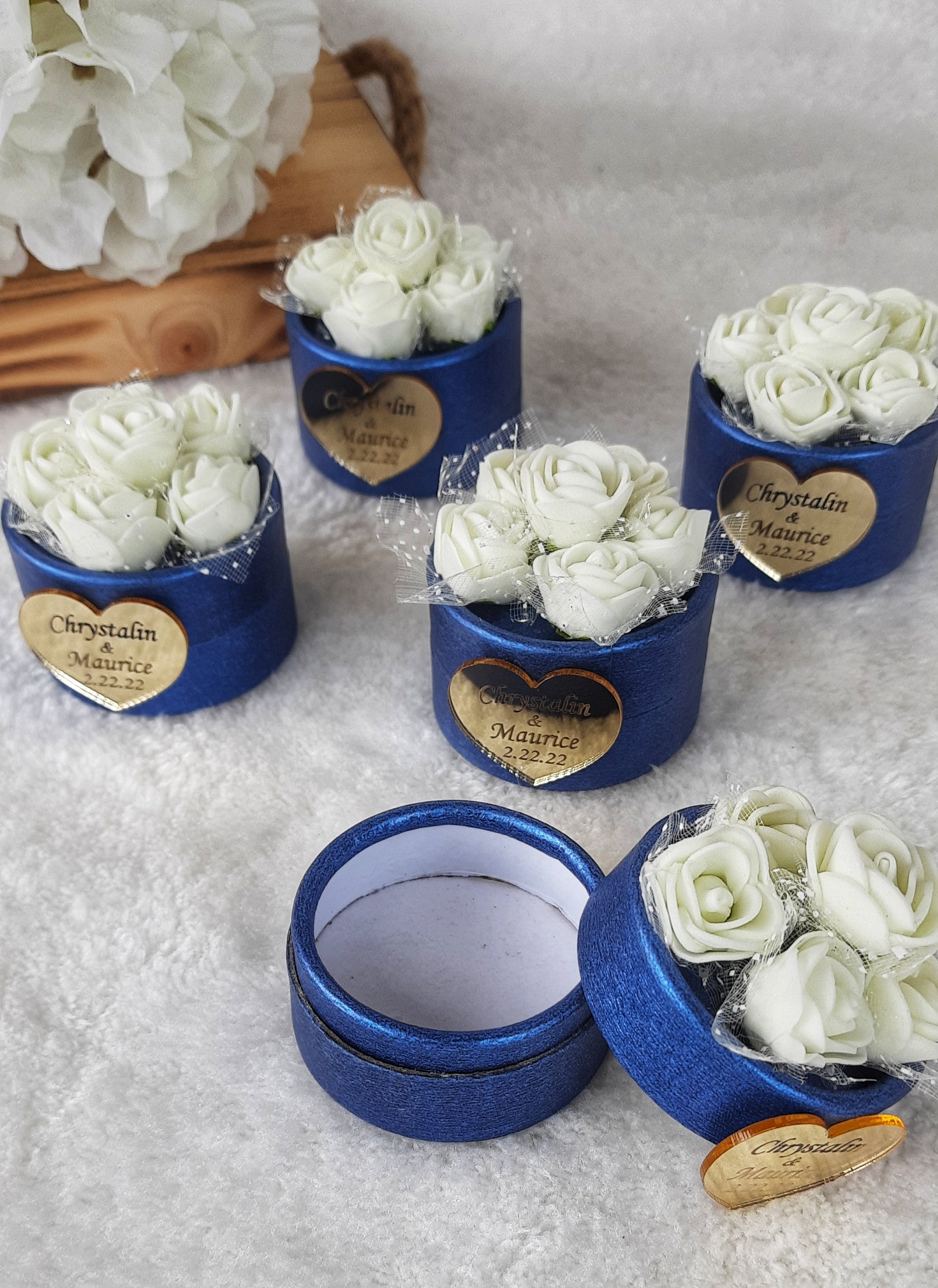 Personalized Royal Blue Guest Wedding Giftsengagement Etsy