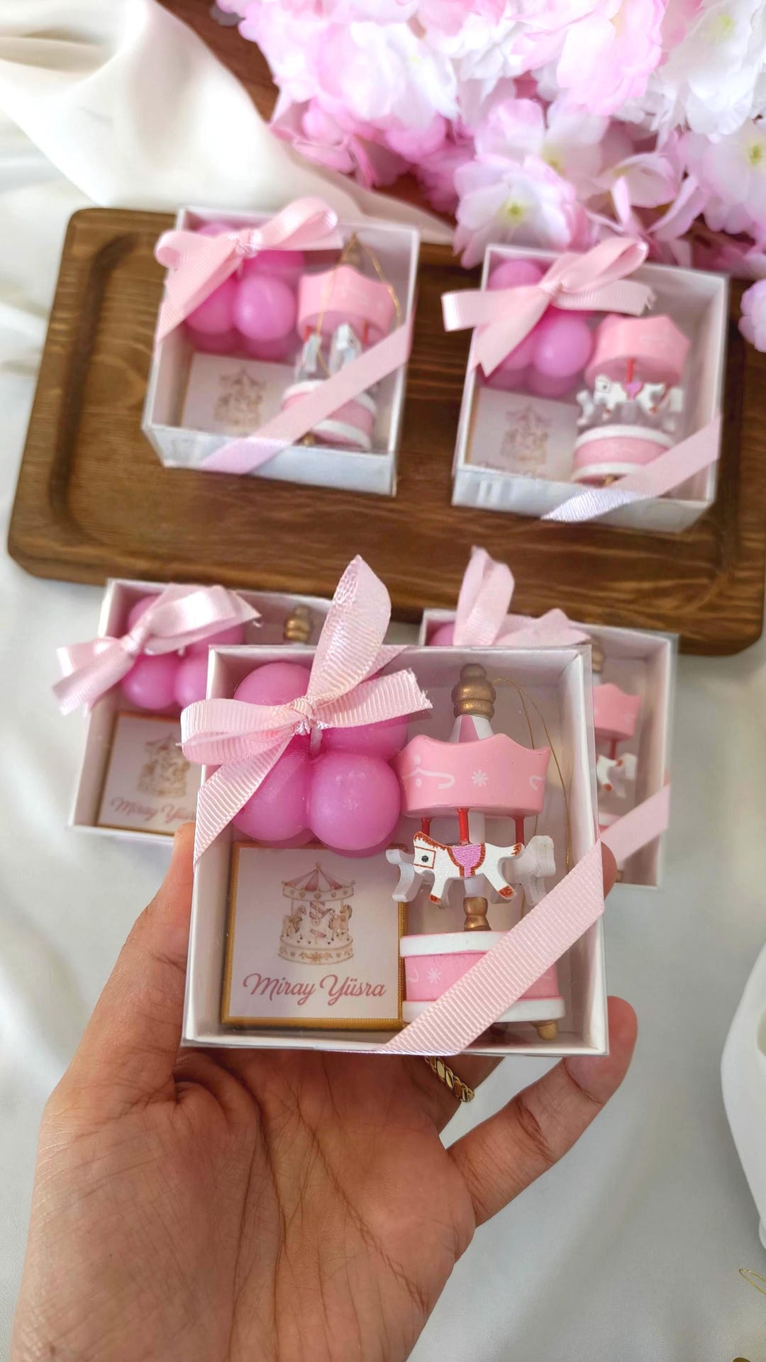 Personalized Carousel Favor Box, Baby Shower Keepsake - Etsy