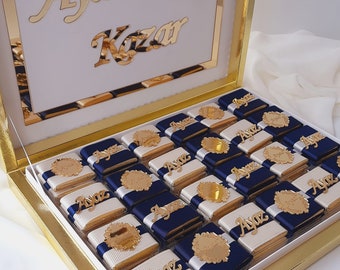 Personalized Chocolate Box,Baby Showers Party Favors,Baby Chocolate Favors,Welcoming Baby Gift,Thank You Favor,Chocolate Design,Baptism Gift