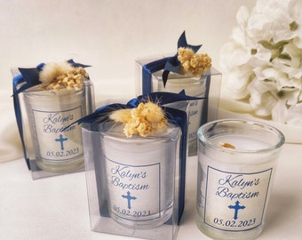 Handmade Baptism Candle Favors,Christening Candle Favors,Baby Shower Candle Bulk Favors,Unique Favors,Thank You Favors,Birthday Bulk Favors