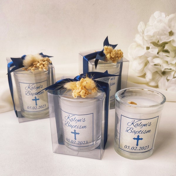 Handmade Baptism Candle Favors,Christening Candle Favors,Baby Shower Candle Bulk Favors,Unique Favors,Thank You Favors,Birthday Bulk Favors