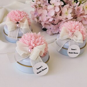 Wedding Candle Favor for Guest in Bulk,personalized Flower Candle ...
