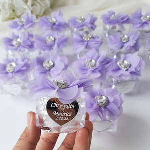 Custom Wedding Favors For Guests in Bulk, Personalized Gifts,Lilac Wedding Favors,Candy  Box Gifts, Custom Favor Box,Sweet 16 Candy Box Gift