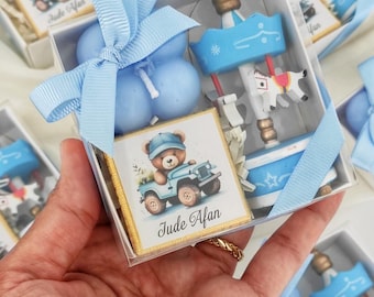 Carousel Baby Shower Party Favors, Christening Candle Favors, Personalized Baby Favors, Welcome Baby Gift Box, Baby Birthday Favors, Gifts
