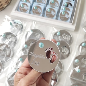 Baby Shower Magnet Favors Boy,Personalized Babyshower Gift,Baby Shower Guest Gifts Box,Welcome Baby Gifts,Thank You Candy Favor,Baptism Gift