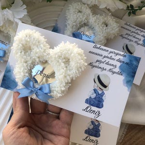 Bomboniere con magnete per baby shower, bomboniere per la festa di benvenuto, magnete per frigorifero, bomboniere per la festa dell'orsacchiotto, magnete personalizzato, bomboniere per gli ospiti della festa del neonato