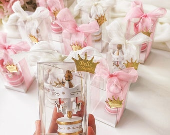 Baby Girl Party Favors,Carousel Favors,Pink Carousel Gifts,Baby Shower Party Favors,Baptism Favors,Brithday Favors,Custom Favors For Guests