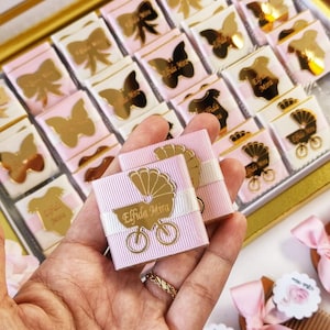 Regalos para recién nacidos, Caja de chocolates para baby shower, Peine de madera de regalo, Regalos de bienvenida para niña, Chocolate de agradecimiento, Regalos de bautismo, Regalos para invitados