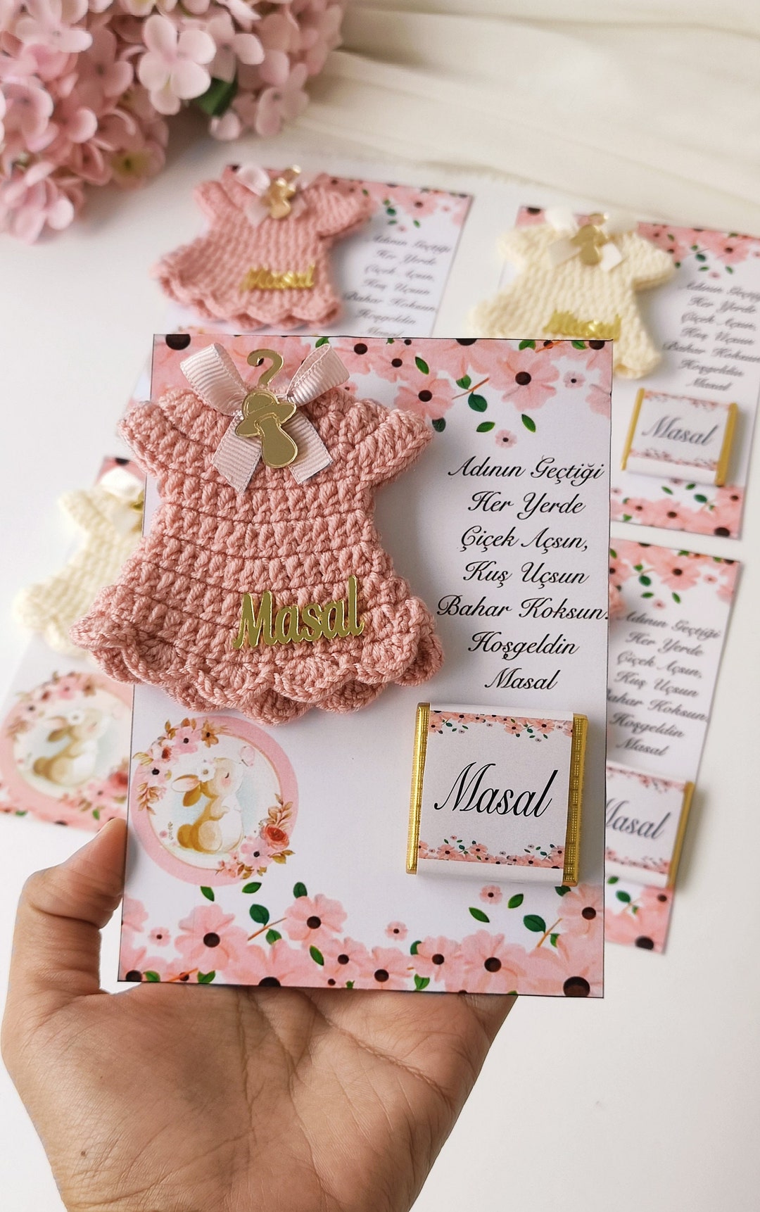 Personalized Baby Shower Favor,baby Birthday Party Favors,mini Crochet