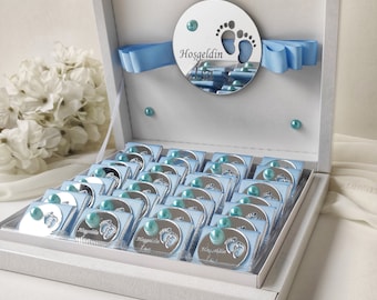 Personalized Baby Boy Chocolate Candy,Thank You Chocolate Candy,Baby Shower Chocolate Candy,Acrylic Nameplate,Chocolate,Baby Shower Ideas