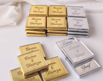 Wedding Favors Chocolate,Personalized Chocolate Favors,Engagement Chocolate,Luxury Favors,Customized Chocolate,Plexiglass Chocolate Gifts