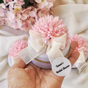 Bomboniera per candele nuziali per ospiti in grandi quantità, Bomboniere per candele floreali personalizzate, Bomboniere per fidanzamento, Bomboniere per addio al nubilato, Candele eleganti come regalo