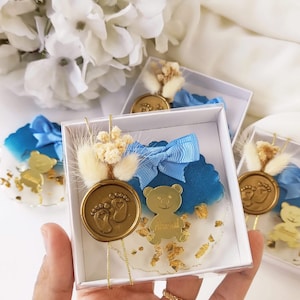 Magnete orsetto, bomboniera epossidica personalizzata, bomboniere per battesimo, grazie mille, regali magnetici per neonati, benvenuto neonato, regali per gli ospiti della festa,