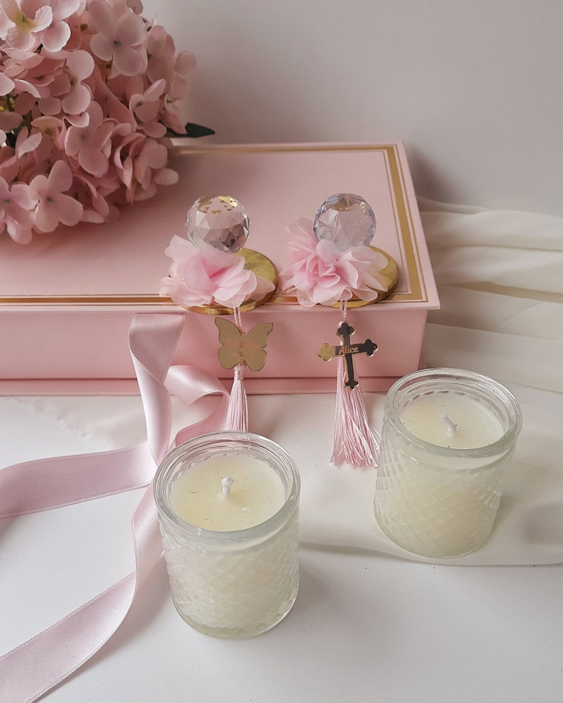 Luxury Baby Shower Glass Candle Favorsbutterfly Etsy
