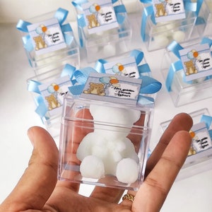 Bomboniere per feste a forma di orsetto, candele regalo, regali per baby shower, bomboniere per il benvenuto, candele regalo di ringraziamento, bomboniere per gli ospiti della festa del 1° compleanno