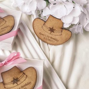 Bomboniere per baby shower a tema cowboy, bomboniere con magnete per compleanno del primo rodeo country del selvaggio West, magnete per il primo compleanno, magnete per la festa dei 16 anni in stile cowboy
