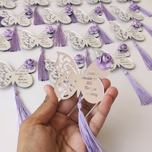 Butterfly Personalized Magnet Favors,Lilac Sweet 16 Butterfly Magnet,Quinceanera Gifst, Custom Fridge Magnet, Mis 15 Anos Favors, Baptism