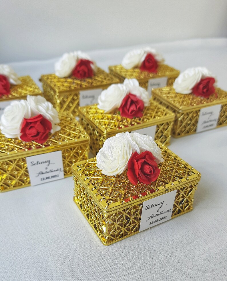 Personalized Wedding Favors for Guestsrustic Gold Wedding Etsy