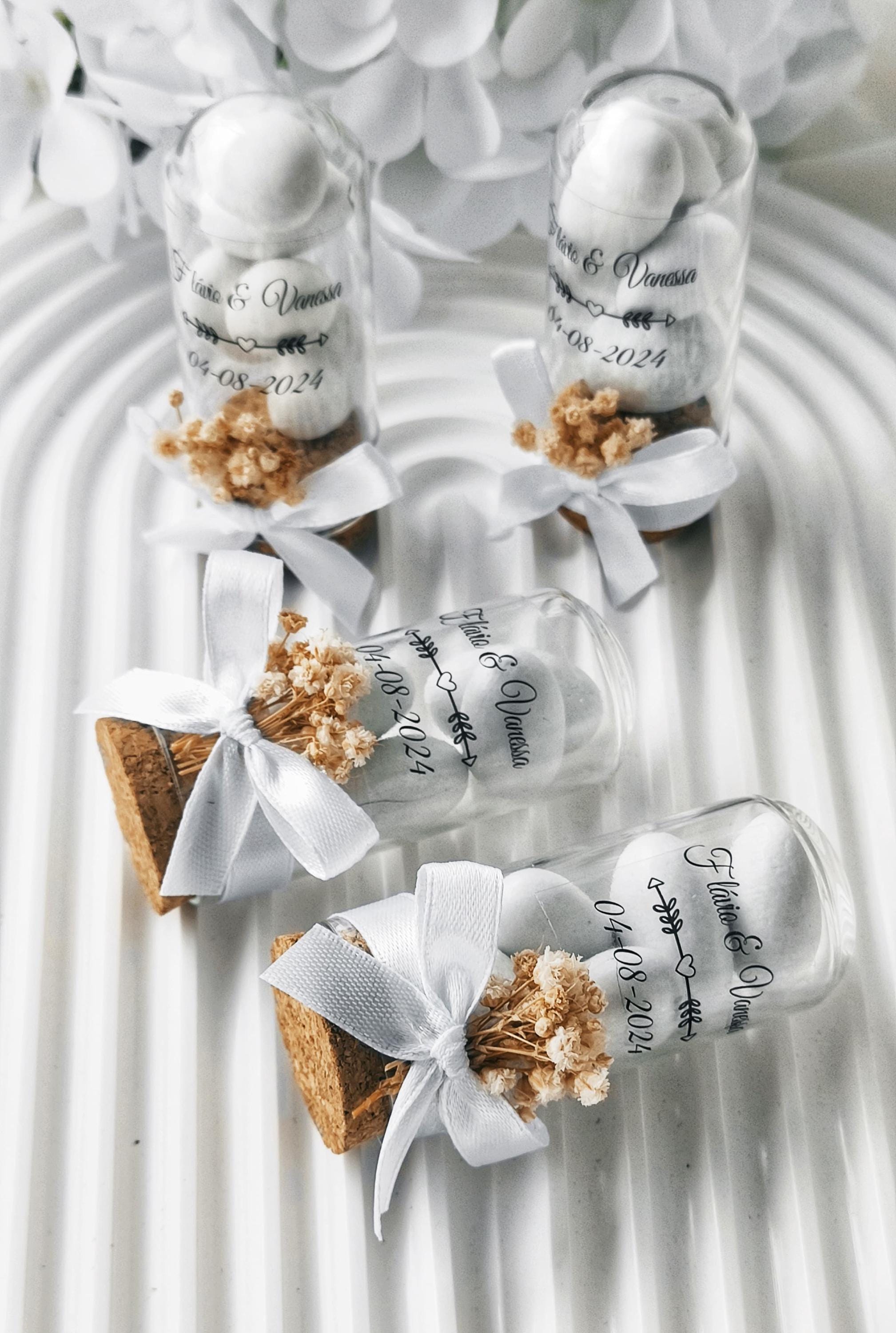 Personalized Candy Glass Jar: Wedding Favor, Dragee, Save The Date