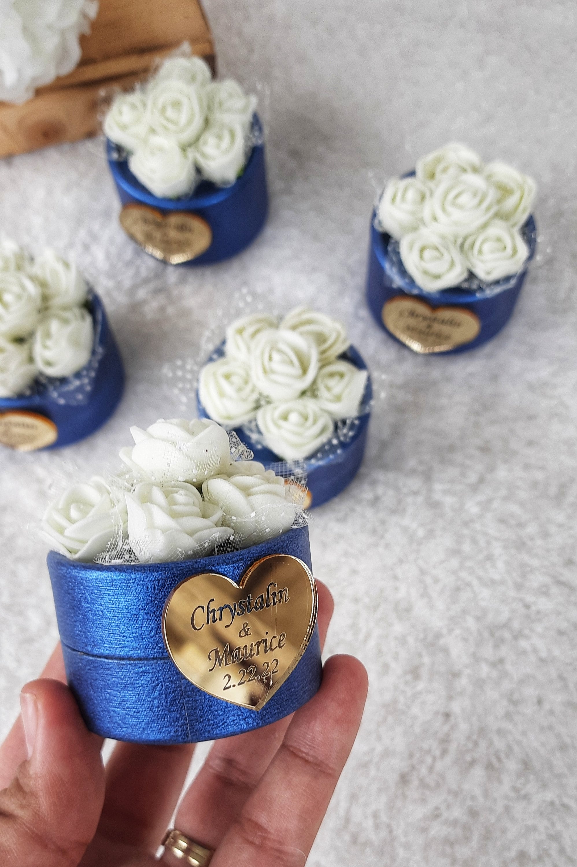 Personalized Royal Blue Guest Wedding GiftsEngagement Etsy
