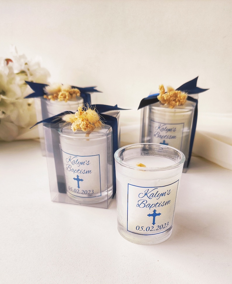 Handmade Baptism Candle Favorschristening Candle Favorsbaby Etsy