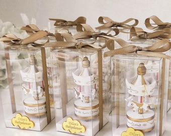 Baby Showers Party Favors,Carousel Concept Gifts,Carousel Favor Box,Baptism Favor For Guests,Welcome Baby Party Gifts,1st Birthday Favors