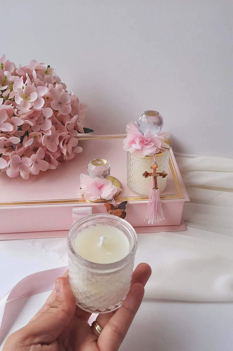 Luxury Baby Shower Glass Candle Favorsbutterfly Etsy