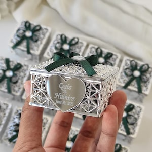 Boîte à bonbons de mariage personnalisée, faveur de mariage, cadeau de douche de bébé, faveur de fête, faveur de mariage İslamic, Gastgeschenk, cadeau Sweet 16, faveur de Quinceanera