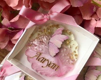 Feestmagneet vlinder, gepersonaliseerde aandenken, bedankjes babyshower