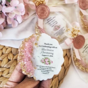 Personalized Baptism Favors For Girl, Christening Favors, Baptism Magnet, Comfirmation Gift, Mi Bautizo, First Holy Communion Favor, Epoxy