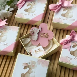 Regali di cioccolato a forma di coniglietto pasquale, magnete personalizzato con il concetto di margherita colorata, magnete speciale, regalo per neonati, regalo speciale, regalo personalizzato