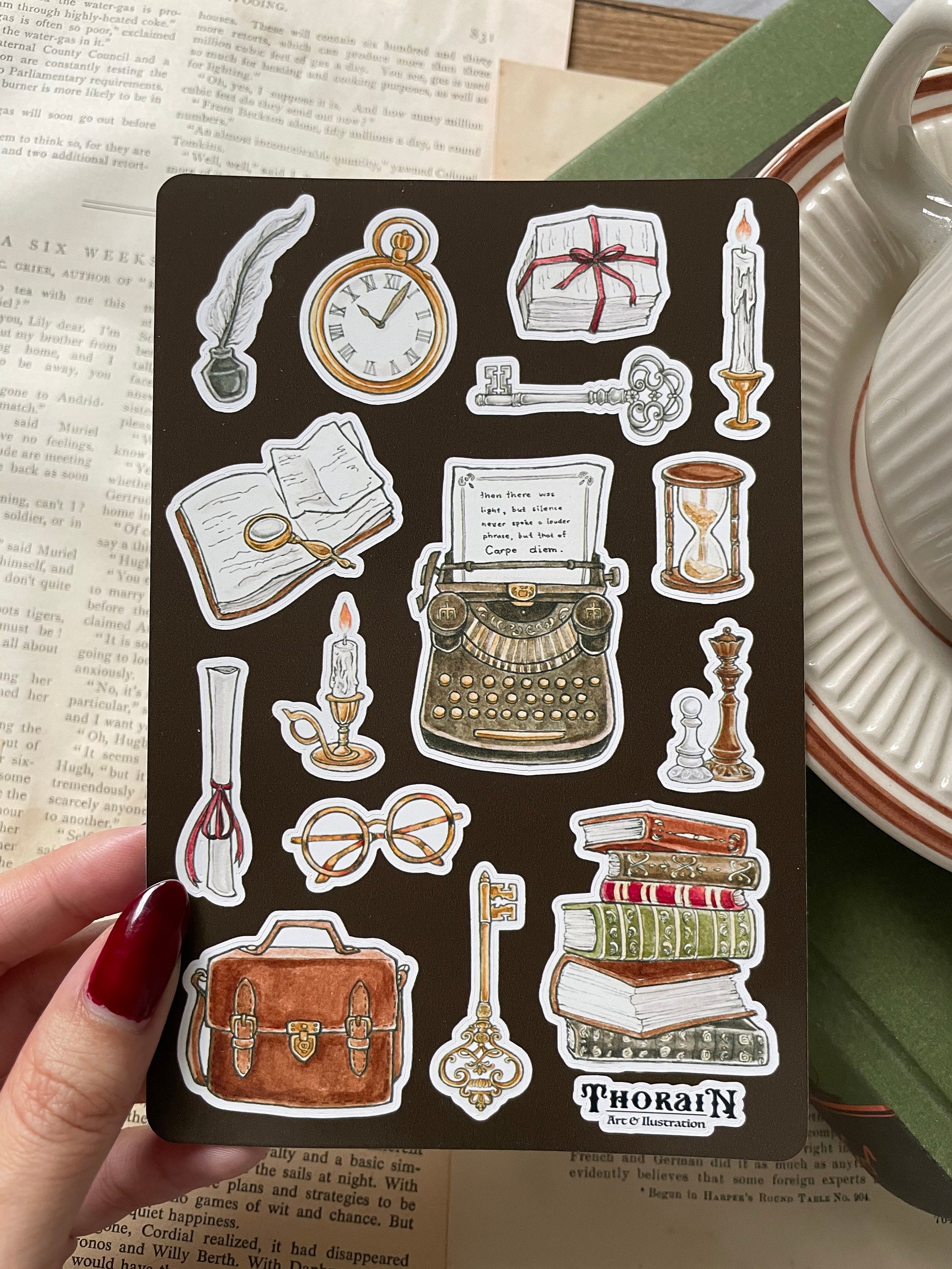 Cottagecore - Stickersheet - Bullet Journal Stickers, Cute Doodle Sticker,  Light Academia, Cottage Core, Cozy Rural Wood Scrapbook