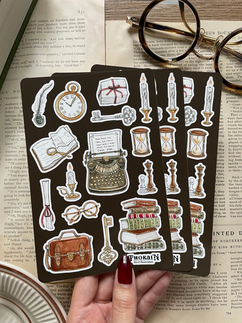 Dark Academia Sticker Sheet Dark Academia Journal Sticker - Etsy Canada