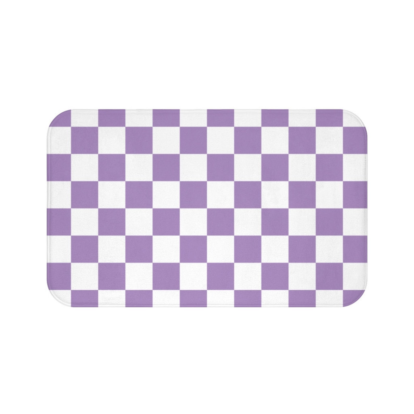 Bath Mat Checkered Pattern Best Decoration for Bathroom Etsy Australia
