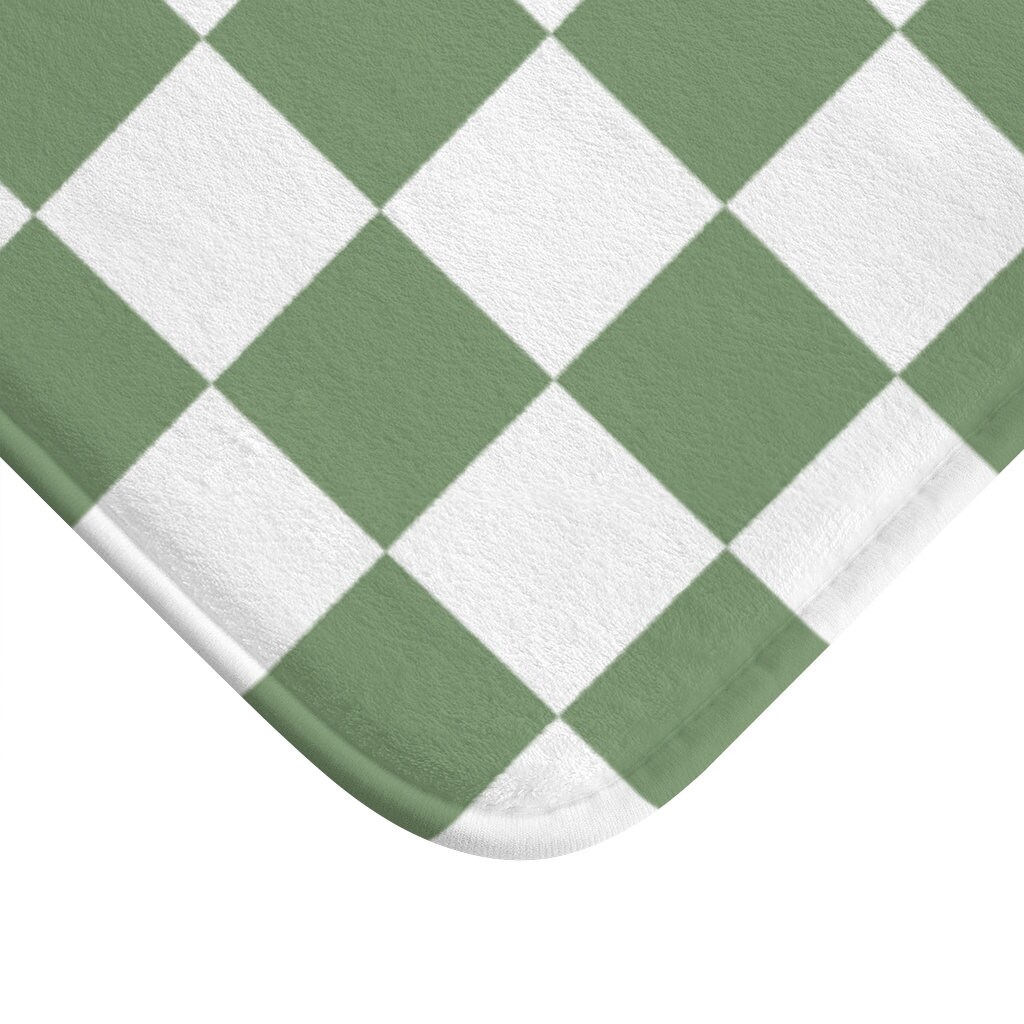 Bath Mat, Checkered Pattern, Best Decoration for Bathroom Etsy Australia