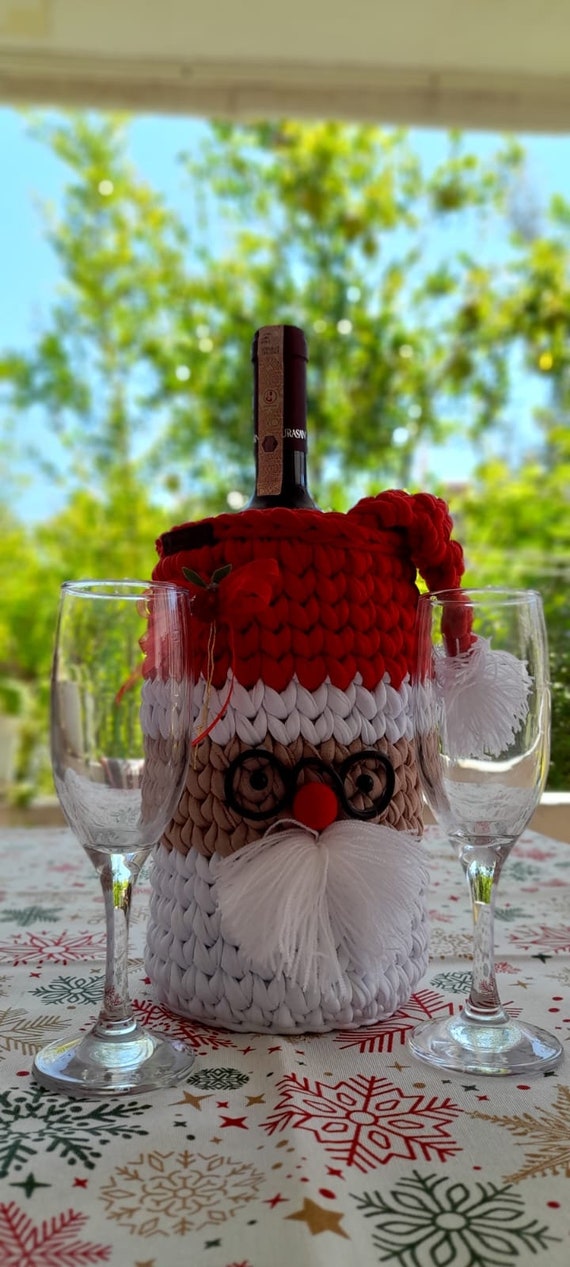 Santa wine holder hot sale