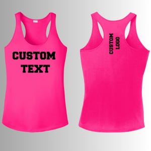 Custom Ladies Racerback Tank Top: Personalized Workout Shirt