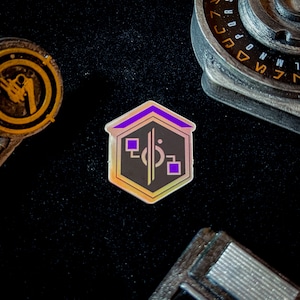 Credential Splicer - Halcyon Galactic Starcruiser Datapad Achievement - Holographic Sticker