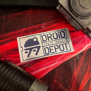 Droid Depot Sign Sticker